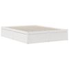 vidaXL Bed met boekenkast zonder matras grenenhout wit 160x200 cm