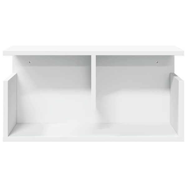 vidaXL Wandkast 60x20x30 cm bewerkt hout wit