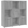 vidaXL Boekenkast 90x30x90 cm bewerkt hout grijs sonoma eikenkleurig