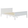 vidaXL Bedframe massief grenenhout wit 160x200 cm