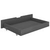 vidaXL Bedframe met 2 lades massief grenenhout donkergrijs 200x200 cm