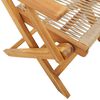 vidaXL 3-delige Bistroset polypropeen en massief hout beige