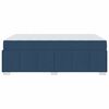 vidaXL Bedframe met matras Blauw 120 x 200 cm Stof