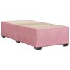 vidaXL Bedframe fluweel roze 80x200 cm