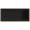 vidaXL Plantenbak met schap poly rattan bruin
