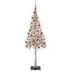 vidaXL Kerstboom met 300 LED met standaard Wit 180 cm PE en staal