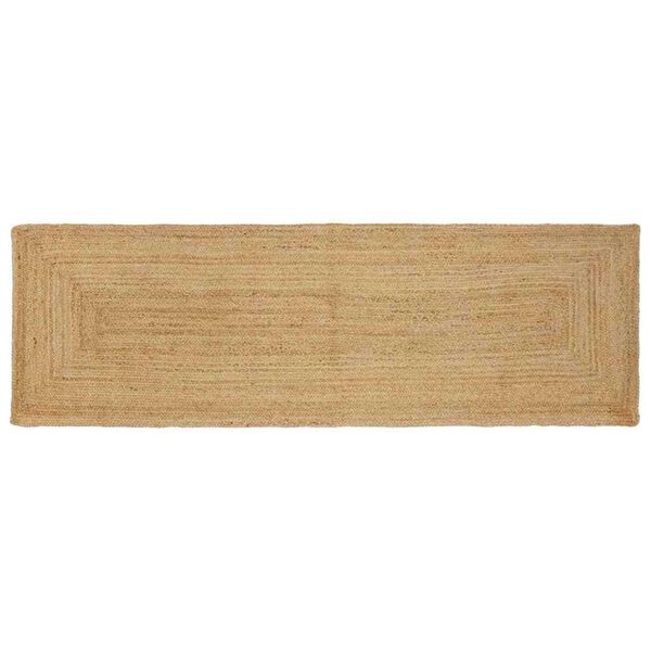 vidaXL Gebied Tapijt Beige 80 x 250 cm Jute