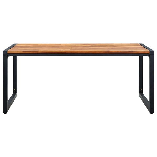 vidaXL Tuintafel met U-vormige poten 180x90x75 cm massief acaciahout