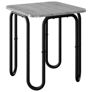 vidaXL Salontafel Grijs Sonoma 40 x 40 x 45 cm Bewerkt hout