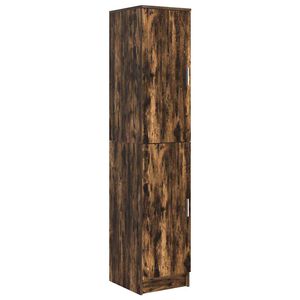 vidaXL Hoge kast Gerookt eiken 35 x 39 x 168 cm