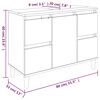 vidaXL Wastafelkast 80x33x60 cm bewerkt hout sonoma eikenkleurig