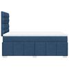 vidaXL Boxspring met matras stof blauw 120x190 cm