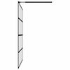 vidaXL Inloopdouchewand 140x195 cm transparant gehard glas