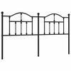 vidaXL Vervangend hoofdbord 160 cm metaal zwart