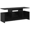 vidaXL TV-standaard 102 x 35 x 45 cm Zwart Eiken Bewerkt hout