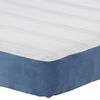 vidaXL Bedmatras met matras Blauw 140 x 200 cm Stof