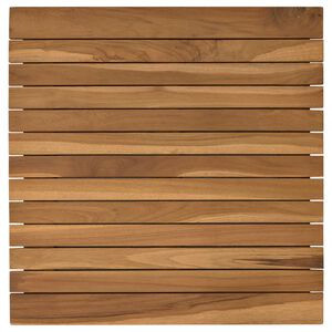 vidaXL Tafelblad 50 x 50 x 3,5 cm Vierkant Massief Teakhout Naturel
