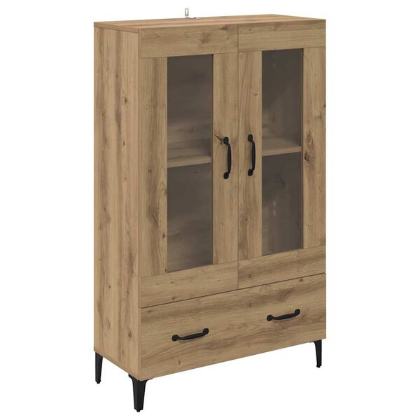 vidaXL Highboard met lade Artisan Eiken 70 x 31 x 115 cm
