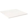 vidaXL Tafelblad vierkant 80x80x2,5 cm massief grenenhout wit