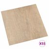 vidaXL Vloerplanken 55 pcs Bruin 5,11 m&sup2; PVC