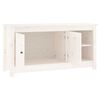 vidaXL Tv-meubel 103x36,5x52 cm massief grenenhout wit