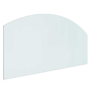 vidaXL Vuurplaats Glazen Plaat Doorzichtig 100 x 50 cm Glas