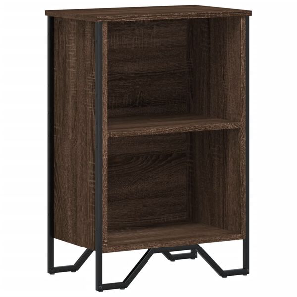 vidaXL Boekenkast 50x31x74,5 cm bewerkt hout bruin eikenkleur