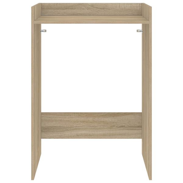 vidaXL Wasmachinekast met opslag Sonoma 67,5 x 62 x 97 cm Bewerkt hout