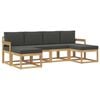 vidaXL Buiten bankenset 6 pcs Wit en antracietkleurig Polyester