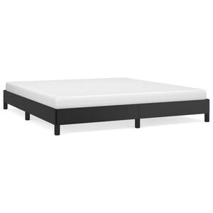 vidaXL Bedframe kunstleer zwart 160x200 cm