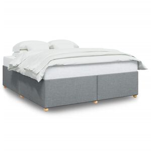 vidaXL Bedframe zonder matras stof lichtgrijs 180x200 cm
