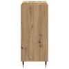 vidaXL Platenkast artisanaal eikenkleurig 85 x 38 x 89 cm Bewerkt hout