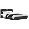 vidaXL Bedframe met Hoofdeinde Zwart Eiken 160 x 200 cm Bewerkt hout