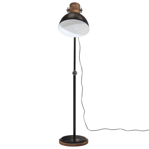 vidaXL Vloerlamp 25 W E27 30x30x100-150 cm zwart