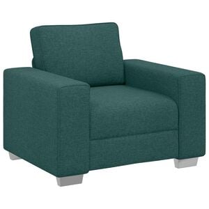 vidaXL Sofa Stoel Donkergroen 100 cm Stof