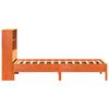 vidaXL Bed met boekenkast zonder matras grenenhout wasbruin 90x200 cm