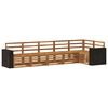 vidaXL Hoekbank Set 6 pcs Naturel Massief Acaciahout