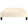 vidaXL Boxspring bed kunstleer cr&egrave;mekleurig 80x200 cm