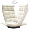 vidaXL Vloerstoel draaibaar fluweel crèmekleurig