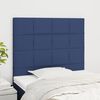vidaXL Hoofdbord blauw 90x5x118/128 cm stof