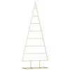 vidaXL Metalen kerstboom met standaard Goud 150 cm Poedergecoat staal
