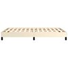 vidaXL Bedframe zonder matras 120x190 cm kunstleer cr&egrave;me