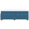 vidaXL Boxspring met matras fluweel donkerblauw 160x200 cm