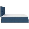 vidaXL Ottoman bed met matrassen 160x200cm stof blauw