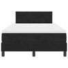vidaXL Boxspringbed met matras Zwart 120 x 200 cm Fluweel