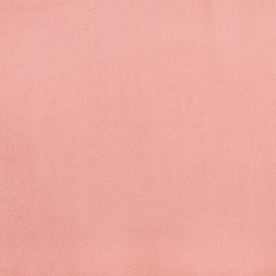 vidaXL Hoofdbord met randen 183x23x118/128 cm fluweel roze