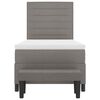 vidaXL Boxspringbed met matras met hoofdeinde Taupe 100 x 200 cm Stof