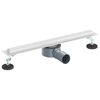 vidaXL 360&deg; Doucheafvoer Met Slank Model zilver 50 cm