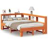 vidaXL Bed met boekenkast zonder matras grenenhout wasbruin 120x200 cm