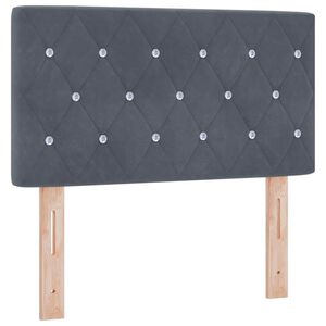 vidaXL Hoofdbord Donkergrijs 80 cm Fluweel